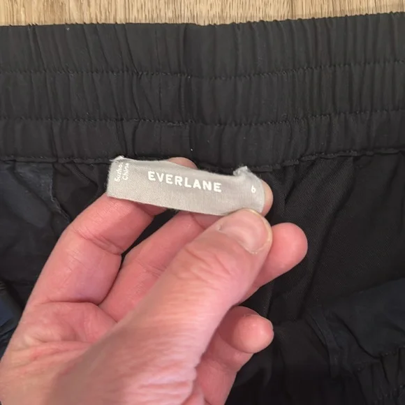 Everlane Italian Goweave Wool Pull-On Pants • size 6 • Black • NWOT - Picture 4 of 11
